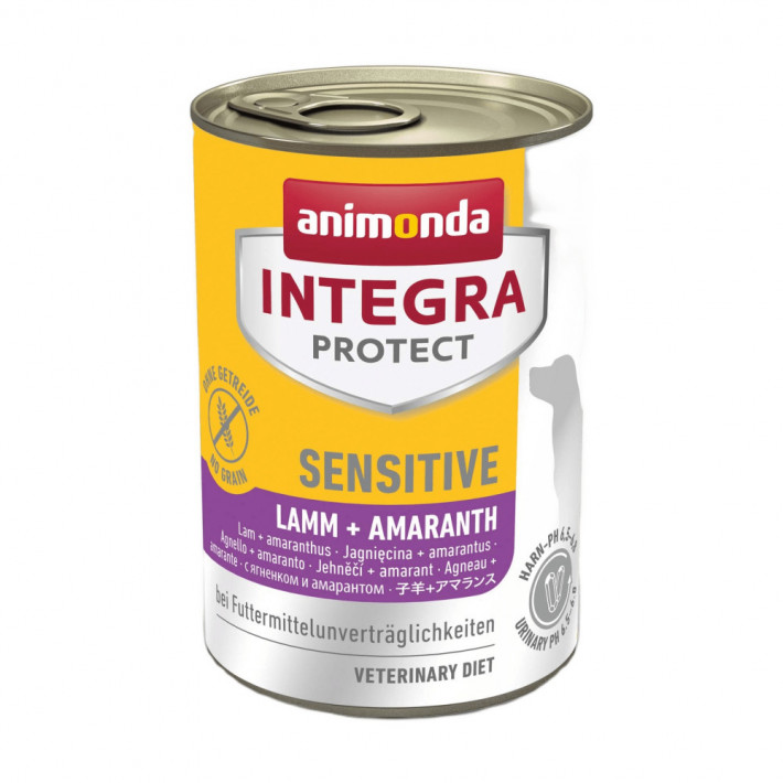 Ветеринарный влажный корм Integra Protect Sensitiv Lamb + Amaranth для собак при пищевой непереносимости