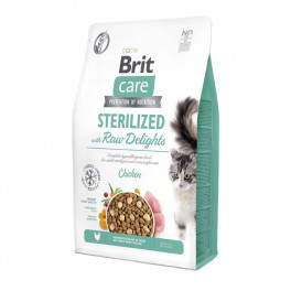 Корм Brit Care Cat Raw Delights Sterilized курица 2 кг