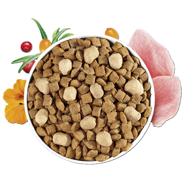Сухой корм Brit Care Cat Raw Delights Sterilized для стерилизованных кошек с курицей, 2 кг - фото №2