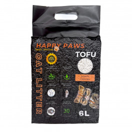 Наполнитель тофу HAPPY PAWS персик 6л/2,6кг