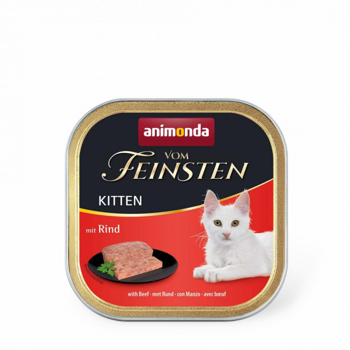 Вологий корм для кошенят Animonda Vom Feinsten Kitten з яловичиною, 100 г