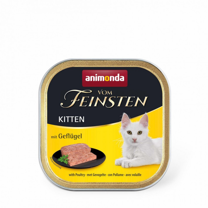 Корм вологий Animonda Vom Feinsten Kitten with Poultry для кошенят з птицею 100 г