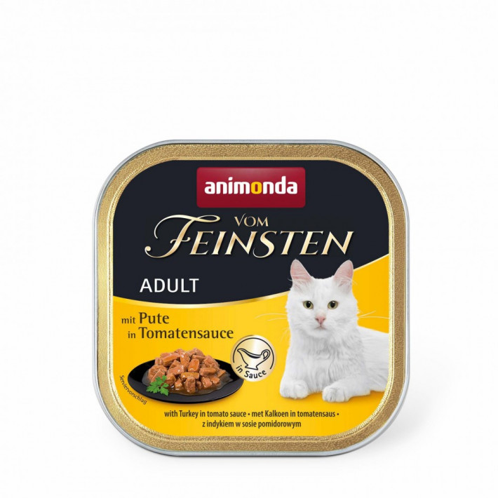 Вологий корм для котів Animonda Vom Feinsten Adult з індичкою в томатному соусі