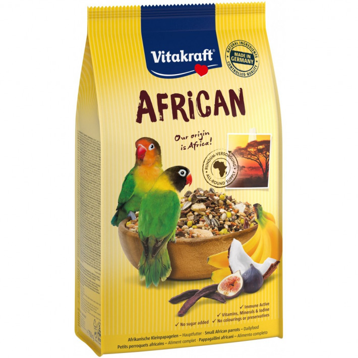 Корм Vitakraft African для середніх африканських папуг, 750 г