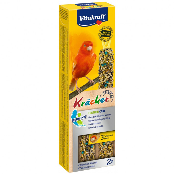 Ласощі для канарок Vitakraft Kracker Original Feather Care під час линьки