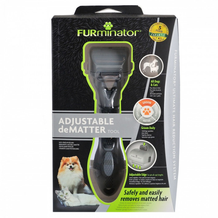 Регулируемый колтунорез FURminator для собак и кошек