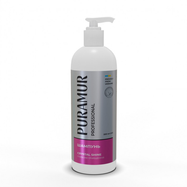 Шампунь PURAMUR Crystal Shine для глибокого очищення шерсті