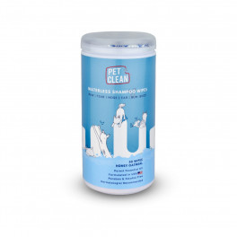 Влажные салфетки Pet Clean PET WATERLESS SHAMPOO WIPES