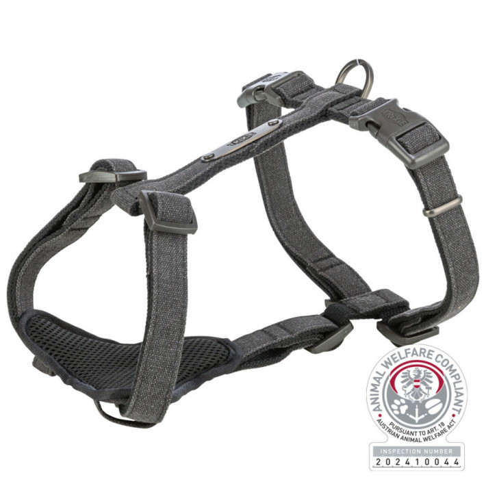 Шлея для собак Trixie CityStyle H-harness L–XL (75–120 см) чорна - фото №5