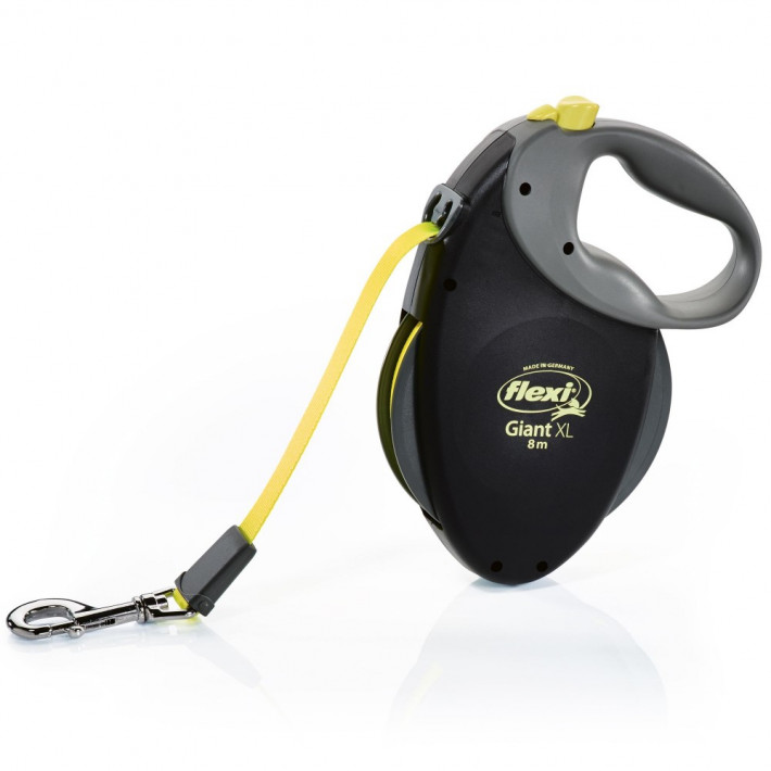Поводок-рулетка Flexi Neon Giant стрічка XL 8 м для великих собак