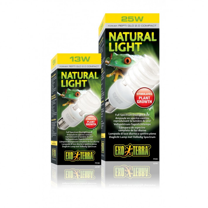 Лампа тераріумна ExoTerra Repti Glo 2.0 Natural Light 25 Вт - фото №3