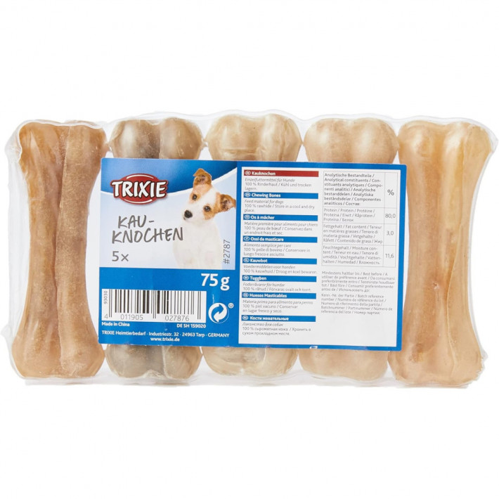 Ласощі Trixie для собак Кісточка жувальна пресована 8 см - фото №2