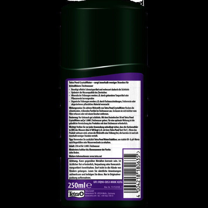 Средство Tetra Pond Crystal Water для очистки воды в пруду, 250 мл - фото №2
