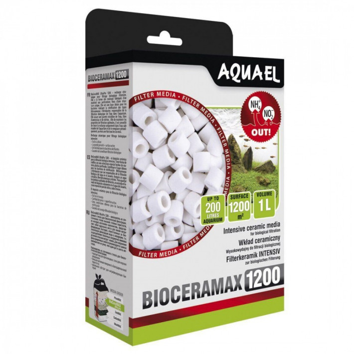 Вкладыш Aquael для фильтра BioCeraMax Ultrapro 1200 керамические кольца 1 л