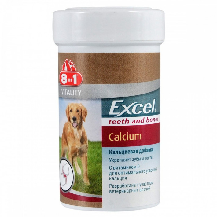 Витамины 8in1 Excel Calcium для собак, 155 таблеток