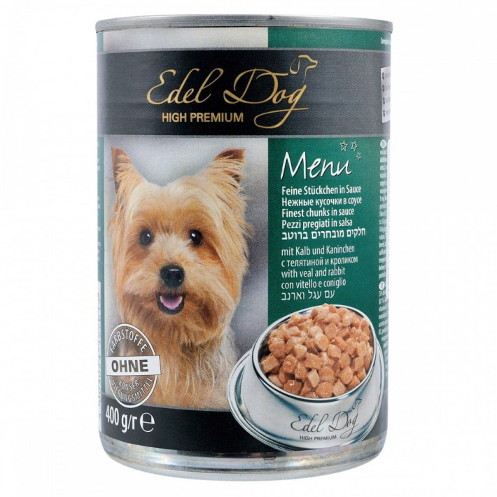 Корм вологий Edel Cat для собак з кроликом 400 г