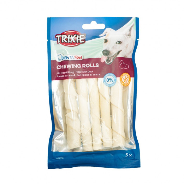 Ласощі Trixie Denta Fun Chewing Rolls з качкою для собак