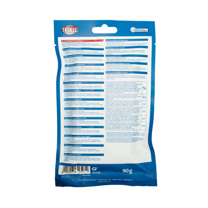 Ласощі Trixie Denta Fun Chewing Rolls з качкою для собак - фото №4