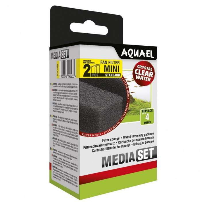 Вкладиш Aquael до внутрішнього фільтру Fan Mini Plus (губка, 2 шт)