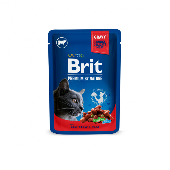 Вологий корм Brit Premium Cat Family Plate для котів, набір асорті 12х100г - фото №8