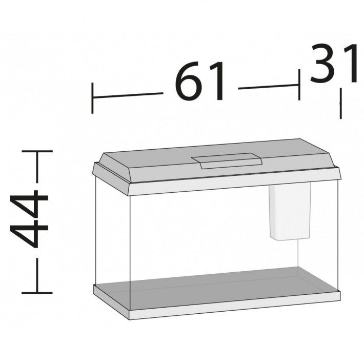 Акваріум Juwel Primo 70 LED чорний 70 л - фото №2