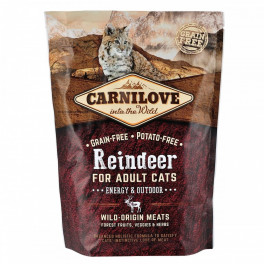 Корм сухий Carnilove Cat Energy and Outdoor для дорослих активних котів з північним оленем 400 г - фото №1