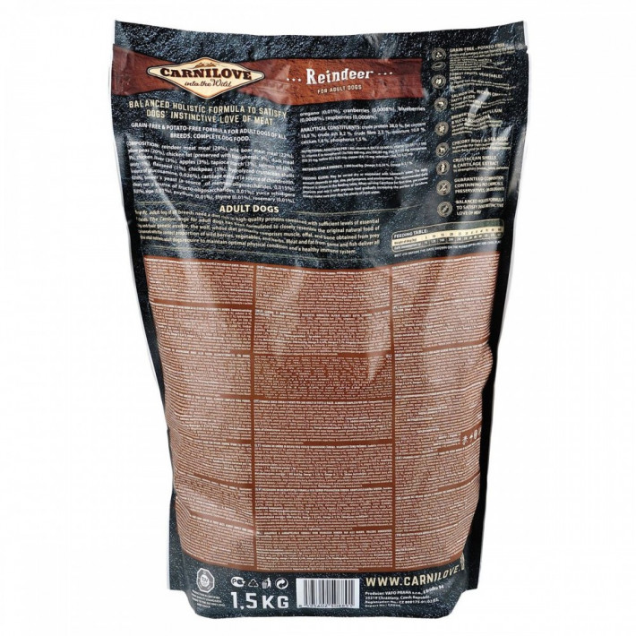 Сухий корм для собак Carnilove Adult Reindeer з північним оленем - фото №4