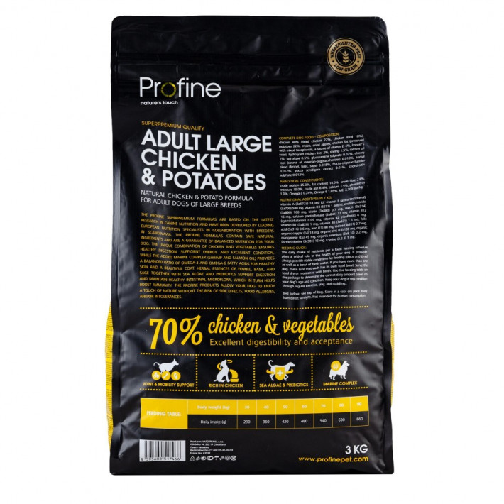 Сухий корм Profine Adult Large Breed Chicken для дорослих собак великих порід, 3 кг - фото №5