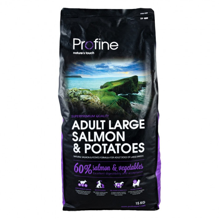 Корм сухий Profine Adult Large Breed Salmon для дорослих собак великих порід, 15 кг - фото №3