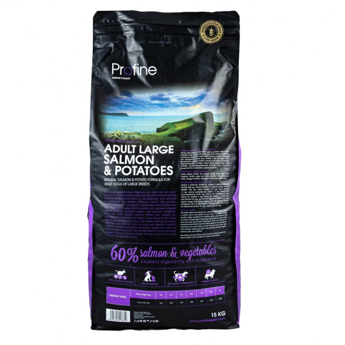 Корм сухий Profine Adult Large Breed Salmon для дорослих собак великих порід, 15 кг - фото №4