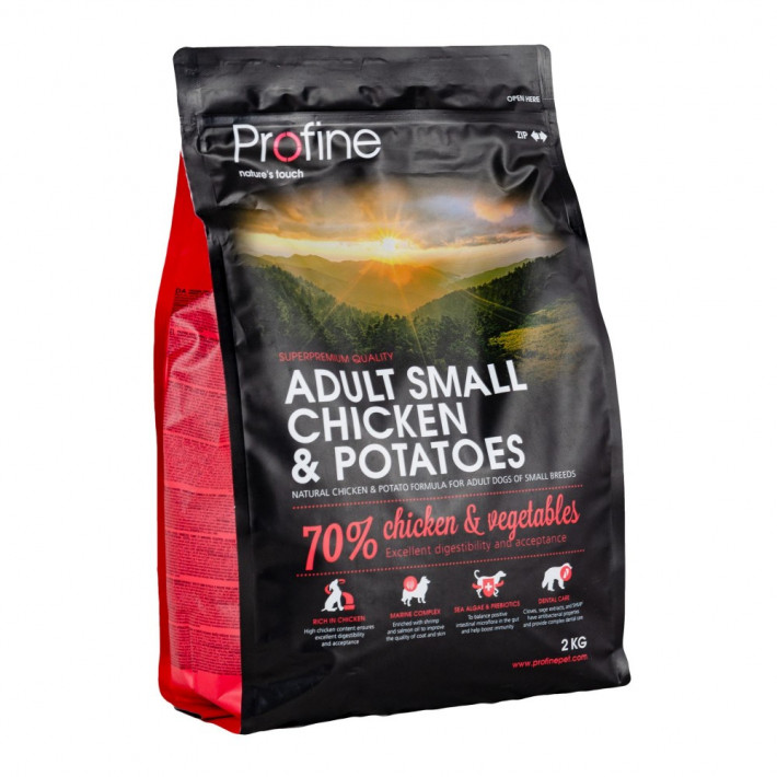 Корм сухий Profine Adult Small для дорослих собак дрібних порід з куркою та картоплею - фото №4