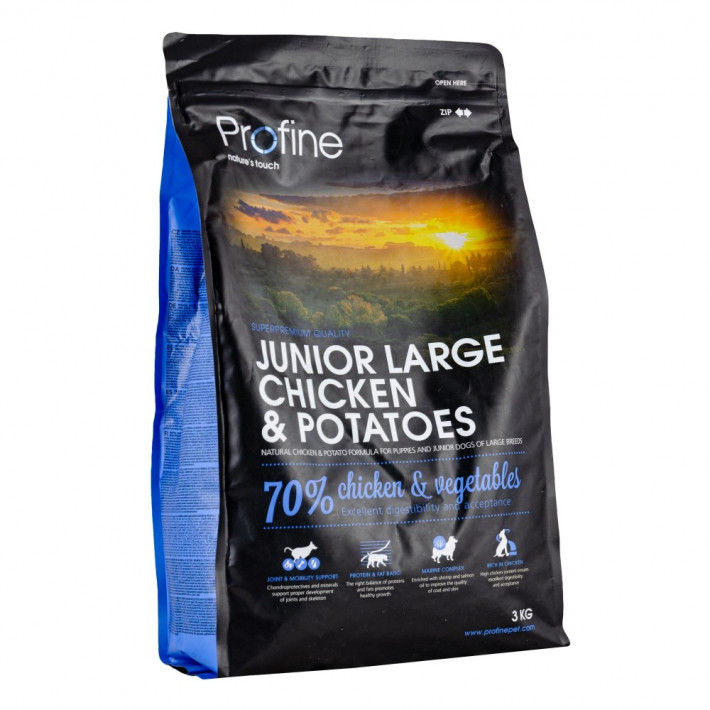 Корм сухий Profine Junior Large Breed для цуценят великих порід з куркою, 3 кг - фото №4