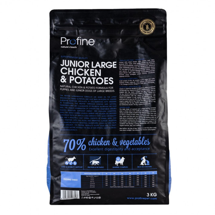 Корм сухий Profine Junior Large Breed для цуценят великих порід з куркою, 3 кг - фото №5