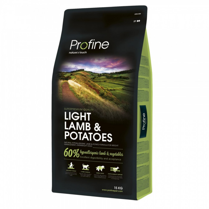 Корм сухий Profine Light Lamb для дорослих собак з надмірною вагою, 15 кг