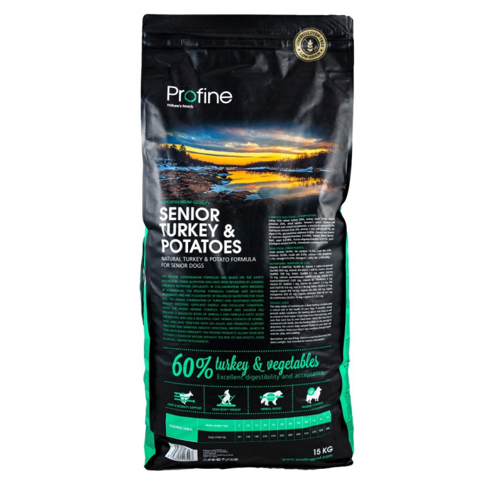 Корм сухий Profine Senior Turkey для собак похилого віку з індичкою та картоплею 15 кг - фото №4