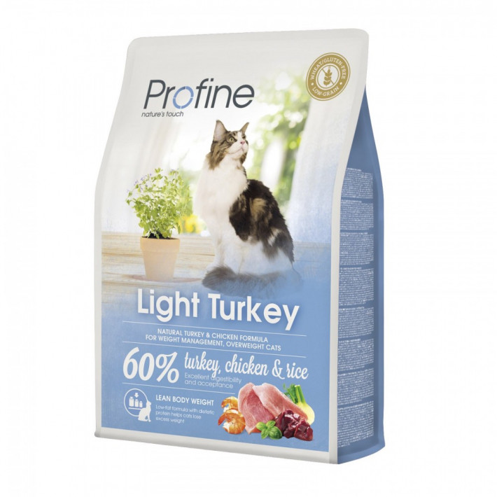Корм сухий Profine Cat Light для дорослих котів з індичкою та рисом 2 кг