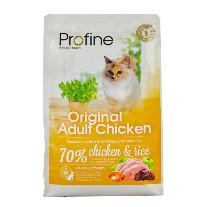 Корм сухий Profine Cat Original Adult для дорослих котів з куркою та рисом, 2 кг - фото №3