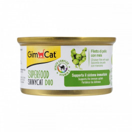 Корм вологий GimCat Shiny Cat Superfood для котів з куркою та яблуком 70 г - фото №1