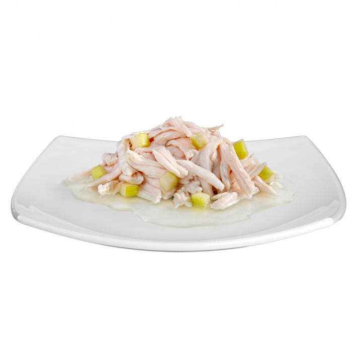 Корм влажный GimCat Shiny Cat Superfood для кошек с курицей и яблоком 70 г - фото №5