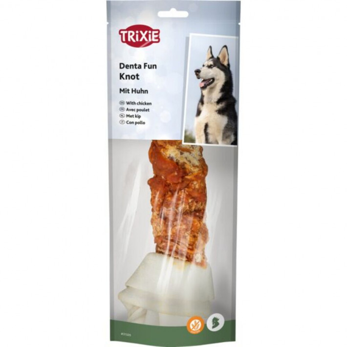 Ласощі Trixie Denta Fun Кісточка для чищення зубів з куркою 25 см
