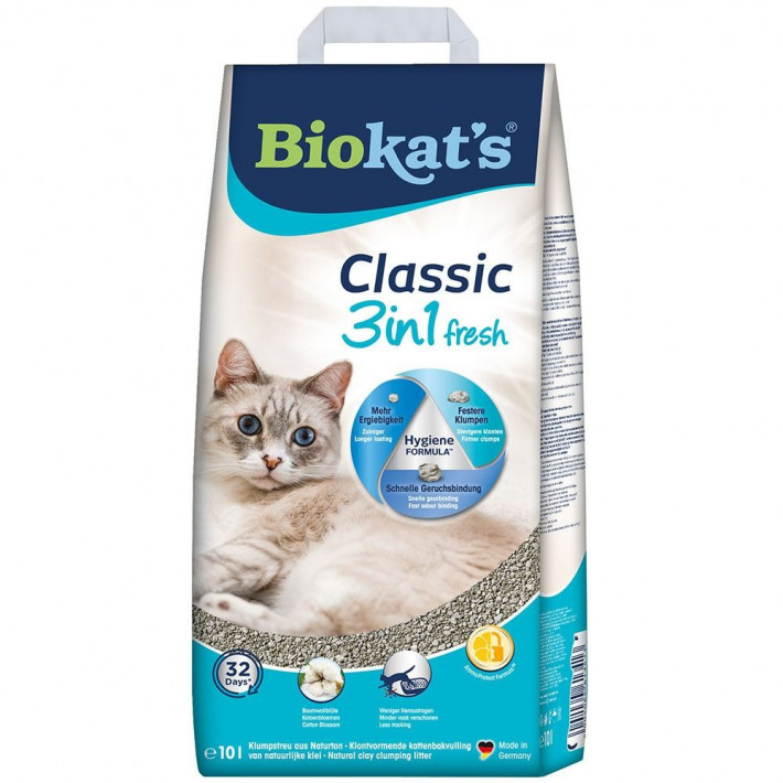 Наповнювач Biokat's Classic Fresh 3in1 Cotton Blossom 10 кг - фото №3