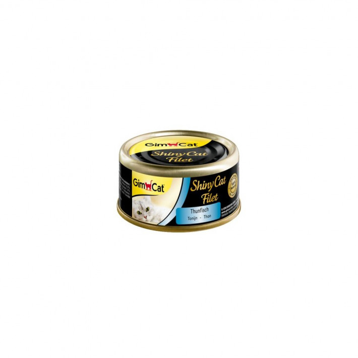 Корм вологий GimCat Shiny Cat Filet для котів з тунцем 70 г - фото №3