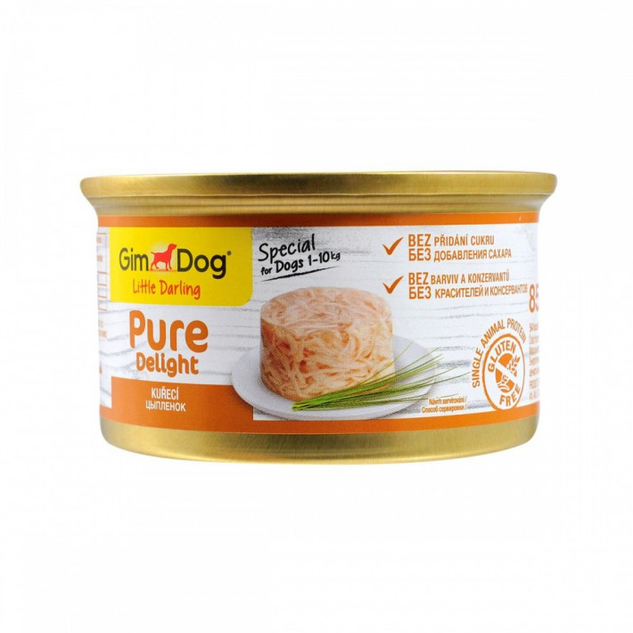 Корм вологий GimDog Pure Delight з куркою для собак мініатюрних порід - фото №2