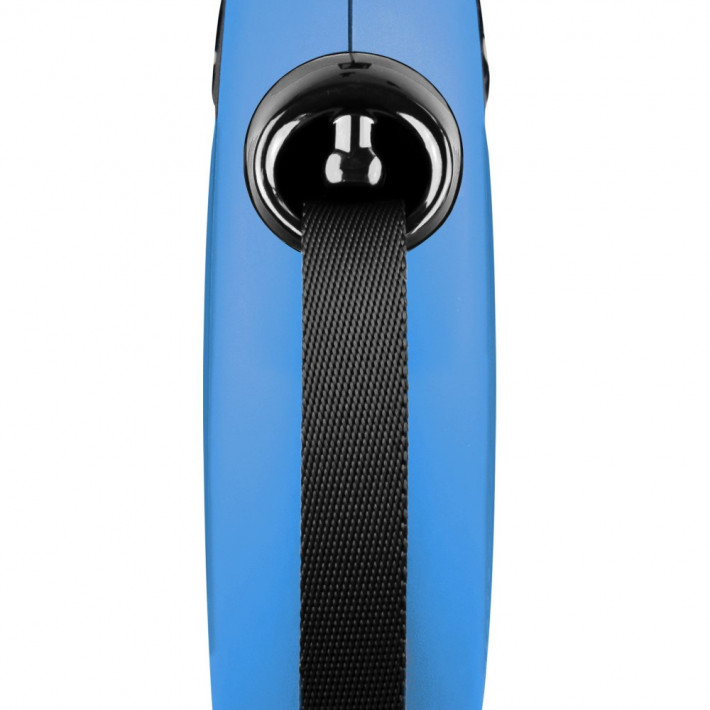 Повідець-рулетка Flexi New Classic стрічка L 8 м синій - фото №2