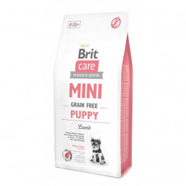 Корм сухий Brit Care Grain Free Mini Puppy Lamb для цуценят та молодих собак мініатюрних порід з ягням 7 кг - фото №1