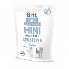Корм сухий Brit Care Grain Free Mini Sensitive для собак мініатюрних порід з чутливим травленням з олениною 400 г - фото №1