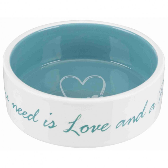 Миска Trixie Pet's Home керамічна для собак 300 мл, бірюзова