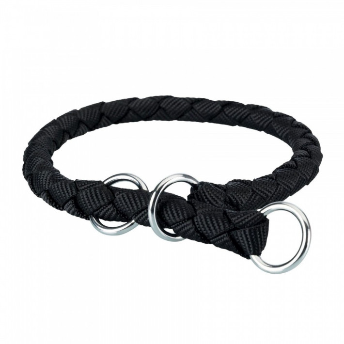 Нашийник-зашморг Trixie Cavo чорний нейлоновий L-XL