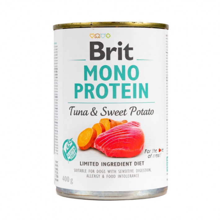 Влажный корм Brit Mono Protein Tuna and Sweet Potato для собак, 400 г