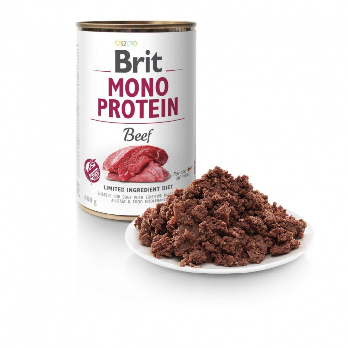 Корм вологий Brit Mono Protein Beef для собак з яловичиною 400 г - фото №2